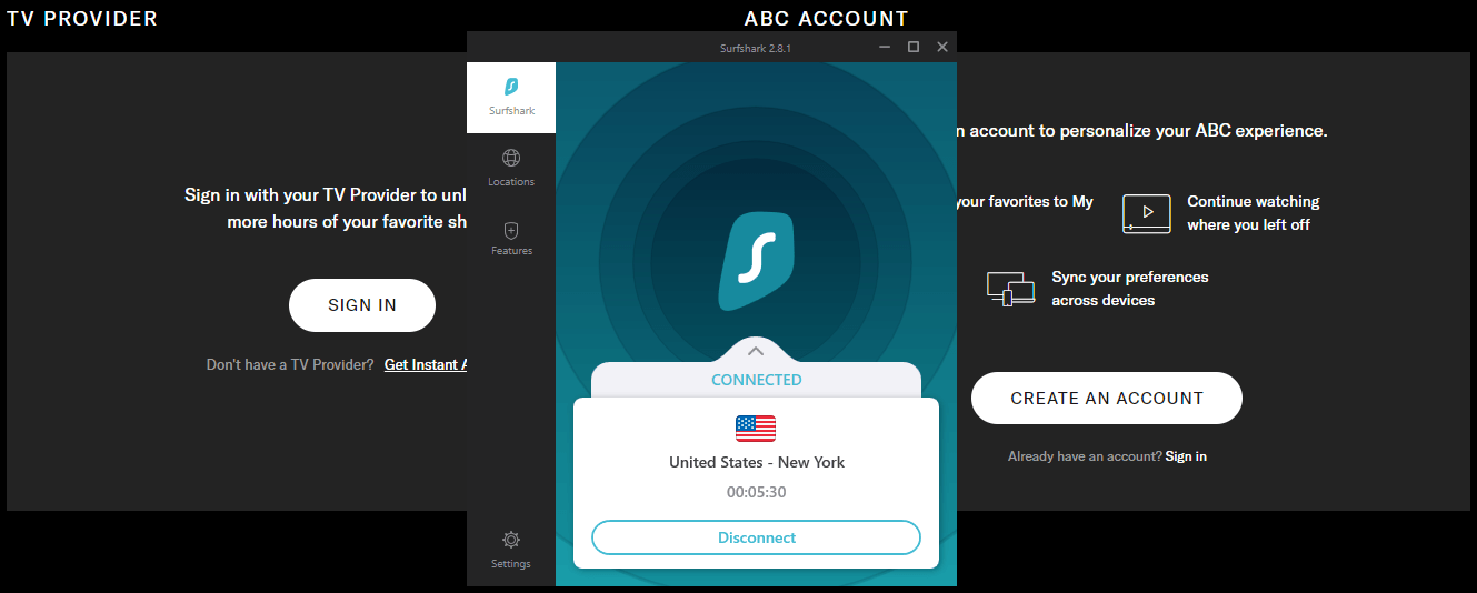 sign up for account abc